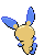 #312 Minun sprite Posterior