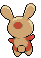 #327 Spinda sprite Posterior