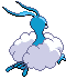 #334 Altaria sprite Posterior