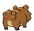 #399 Bidoof sprite Posterior