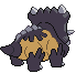 #411 Bastiodon sprite Posterior