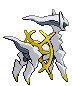 #493 Arceus sprite Posterior