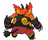 #500 Emboar sprite Posterior