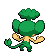 #511 Pansage sprite Posterior