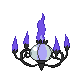 #609 Chandelure sprite Posterior