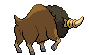 #626 Bouffalant sprite Posterior