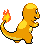 #004 Charmander sprite Posterior Shiny