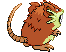 #020 Raticate sprite Posterior Shiny