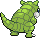 #027 Sandshrew sprite Posterior Shiny