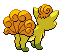 #037 Vulpix sprite Posterior Shiny