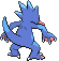 #055 Golduck sprite Posterior Shiny