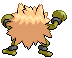 #057 Primeape sprite Posterior Shiny