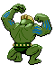 #067 Machoke sprite Posterior Shiny