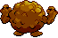 #075 Graveler sprite Posterior Shiny