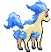 #077 Ponyta sprite Posterior Shiny