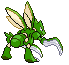 #123 Scyther sprite Posterior Shiny