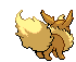#136 Flareon sprite Posterior Shiny