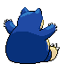 #143 Snorlax sprite Posterior Shiny