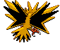 #145 Zapdos sprite Posterior Shiny