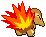 #155 Cyndaquil sprite Posterior Shiny