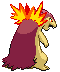 #157 Typhlosion sprite Posterior Shiny