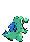#158 Totodile sprite Posterior Shiny