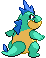 #159 Croconaw sprite Posterior Shiny