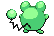 #183 Marill sprite Posterior Shiny