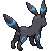 #197 Umbreon sprite Posterior Shiny
