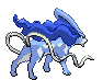 #245 Suicune sprite Posterior Shiny