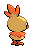 #255 Torchic sprite Posterior Shiny