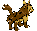 #262 Mightyena sprite Posterior Shiny