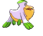 #279 Pelipper sprite Posterior Shiny