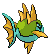 #318 Carvanha sprite Posterior Shiny