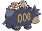 #323 Camerupt sprite Posterior Shiny