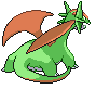 #373 Salamence sprite Posterior Shiny