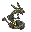 #384 Rayquaza sprite Posterior Shiny