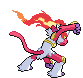 #392 Infernape sprite Posterior Shiny