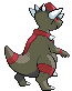 #409 Rampardos sprite Posterior Shiny