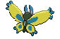 #414 Mothim sprite Posterior Shiny