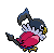 #441 Chatot sprite Posterior Shiny