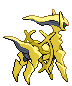 #493 Arceus sprite Posterior Shiny