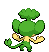 #511 Pansage sprite Posterior Shiny
