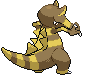 #553 Krookodile sprite Posterior Shiny