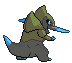 #611 Fraxure sprite Posterior Shiny
