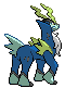 #638 Cobalion sprite Posterior Shiny