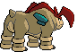 #639 Terrakion sprite Posterior Shiny