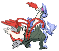 #646 Kyurem Blanco sprite Posterior Shiny